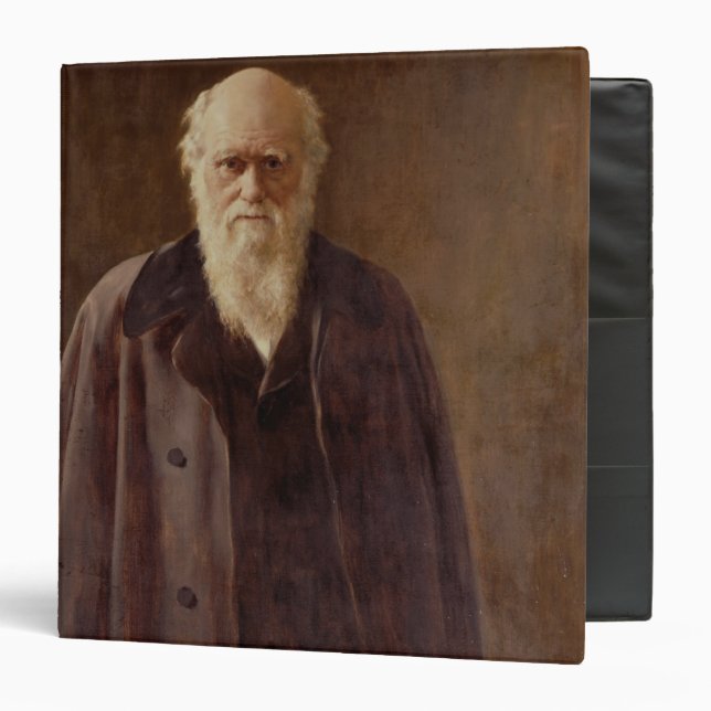 Portrait of Charles Darwin  1883 3 Ring Binder (Front/Inside)