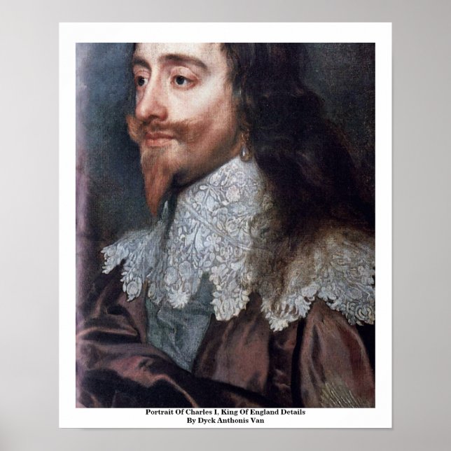 Portrait Of Charles I, King Of England Details Poster (Front)