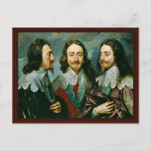 Portrait Of Charles I, King Of England Postcard