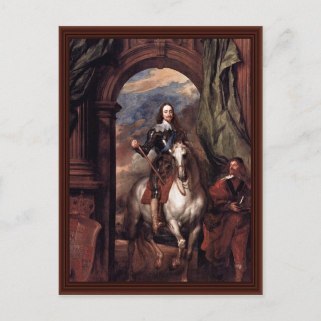 Portrait Of Charles I, King Of England Postcard (Front)