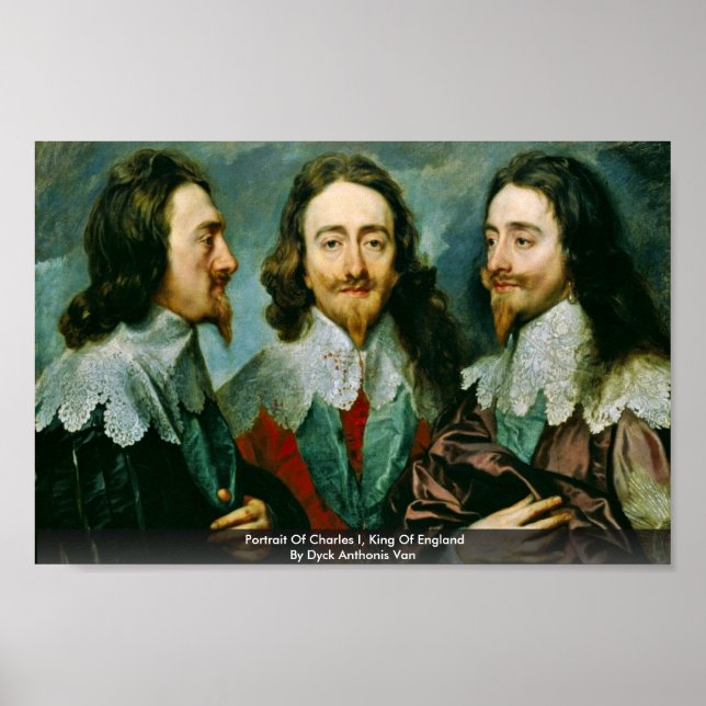 Portrait Of Charles I, King Of England Poster (Front)
