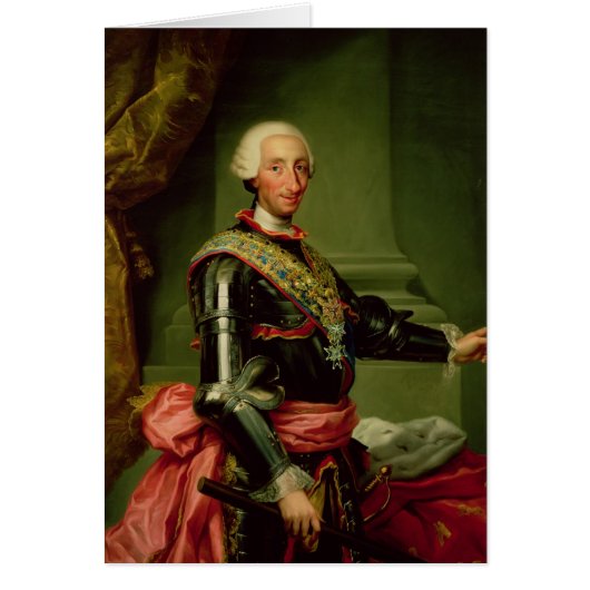 Portrait of Charles III c.1761 Cards (Front)