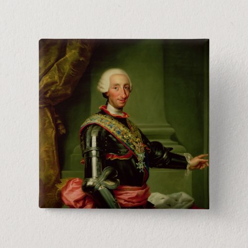 Portrait of Charles III  c1761 Pinback Button