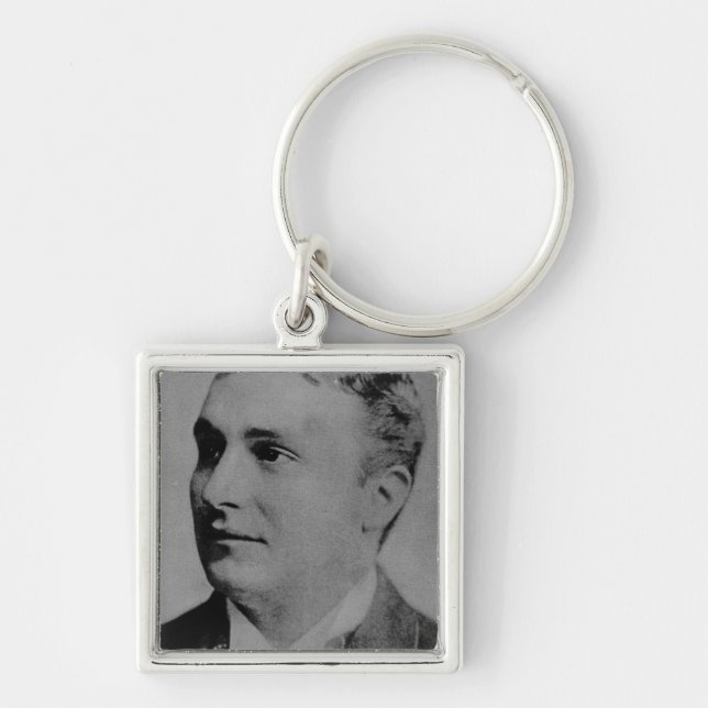 Portrait of Charles Spencer Chaplin, Sr Keychain (Front)
