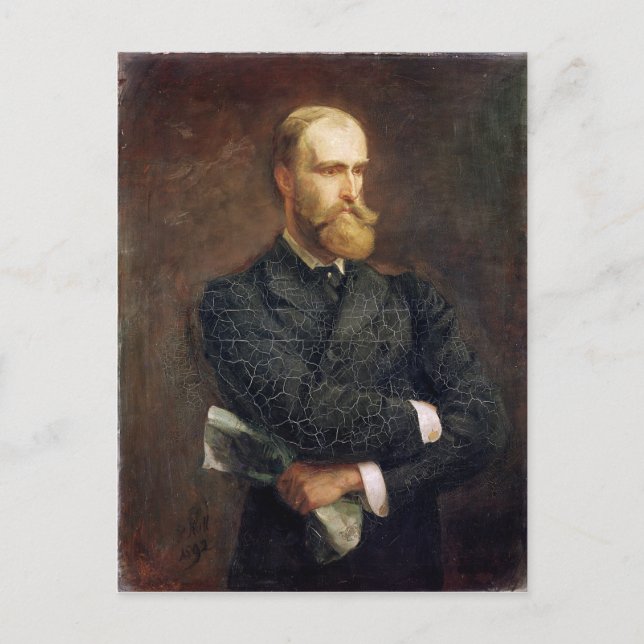 Portrait of Charles Stewart Parnell  1892 Postcard (Front)