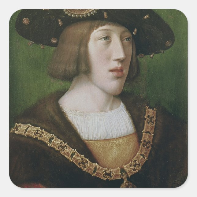 Portrait of Charles V  1516 Square Sticker (Front)