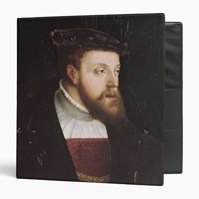 Portrait of Charles V 3 Ring Binder (Front/Inside)