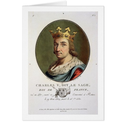 Portrait of Charles V, Called 'The Wise' King of F Cards (Front)