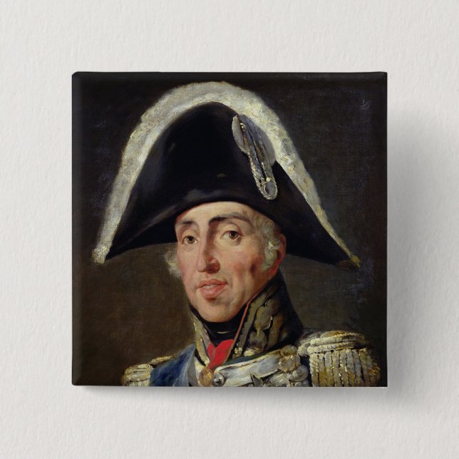 Portrait of Charles X Pinback Button (Front)