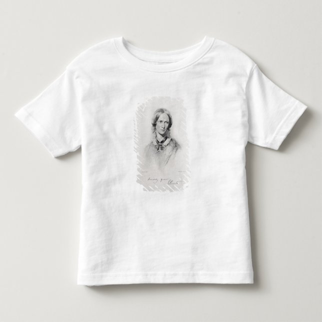 Portrait of Charlotte Bronte, engraved by Walker a Toddler T-shirt (Front)