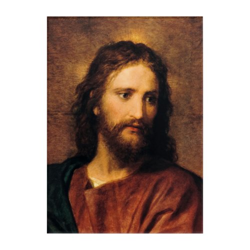 Portrait of Christ by Heinrich Hofmann Acrylic Print