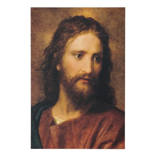 Portrait of Christ by Heinrich Hofmann Faux Canvas Print