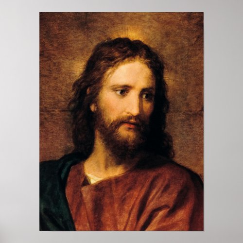 Portrait of Christ by Heinrich Hofmann Poster