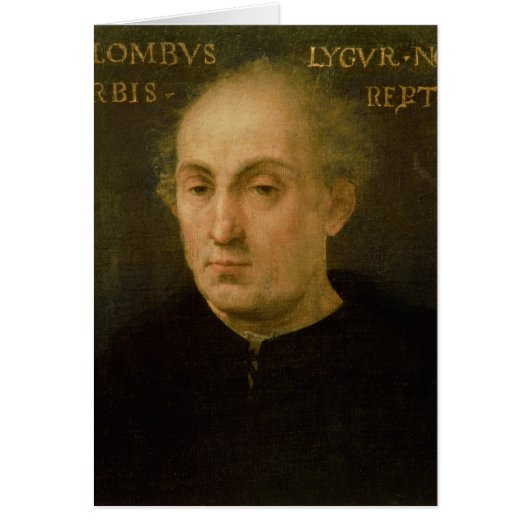 Portrait of Christopher Columbus Cards (Front)