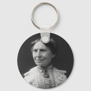 Portrait of Clara Barton Later in Life Keychain