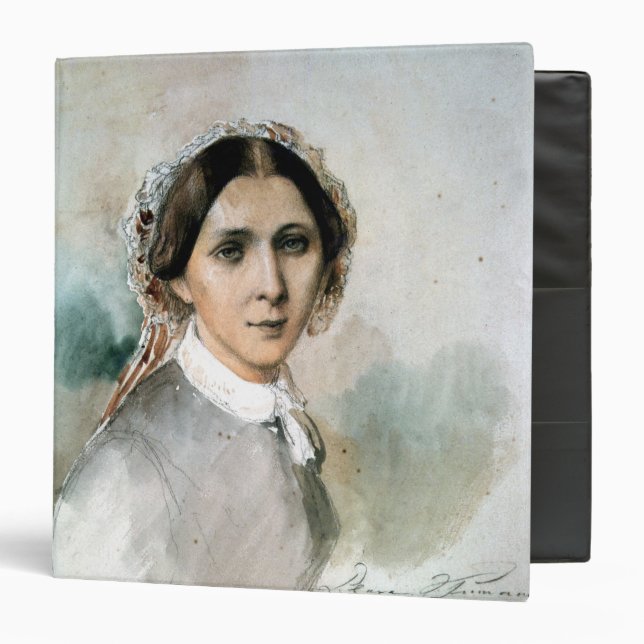 Portrait of Clara Schumann  1853 Binder (Front/Inside)