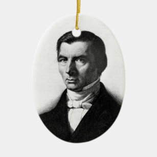 Portrait of Classical Liberal Frederic Bastiat Ceramic Ornament
