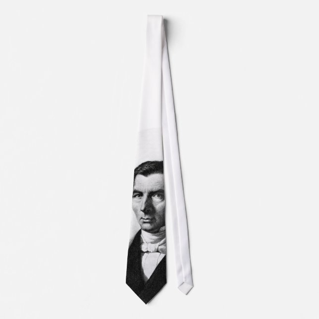 Portrait of Classical Liberal Frederic Bastiat Neck Tie (Front)