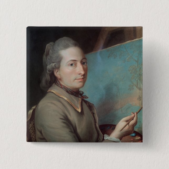 Portrait of Claude Dupin Pinback Button (Front)