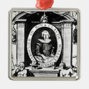 Portrait of Claude Mollet, frontispiece to 'Theatr Metal Ornament