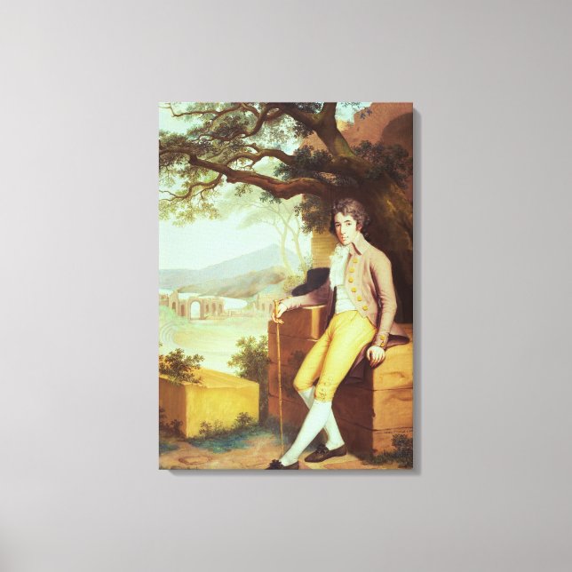 Portrait of Colonel David La Touche of Marcey Canvas Print (Front)