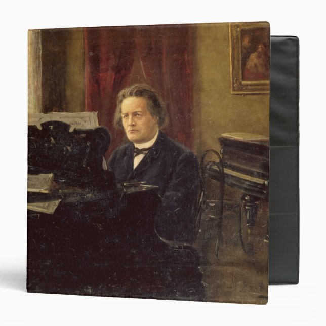 Portrait of Composer Anton Rubinstein Binder (Front/Inside)