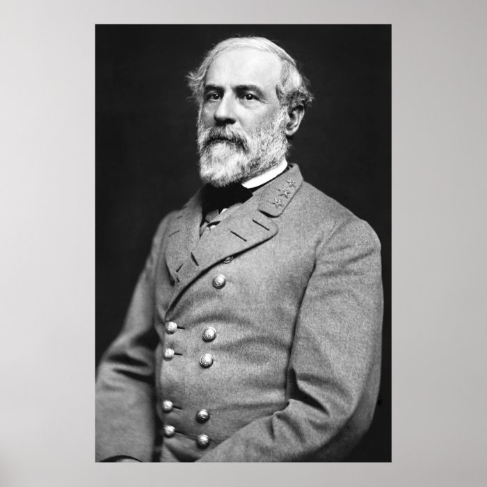 Portrait of Confederate General Robert E. Lee Poster