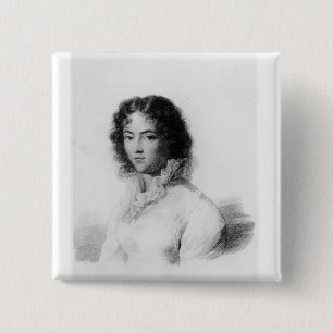 Portrait of Constanze Mozart 1828 Pinback Button