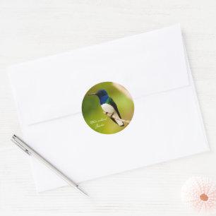 Portrait of Contemplation Round Stickers