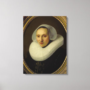 Portrait of Cornelia Pronck, Wife of Albert Cuyper Canvas Print