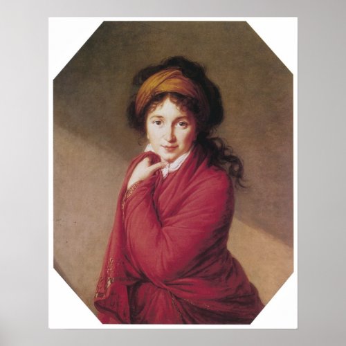 Portrait of Countess Golovin Vigee_Lebrun Poster