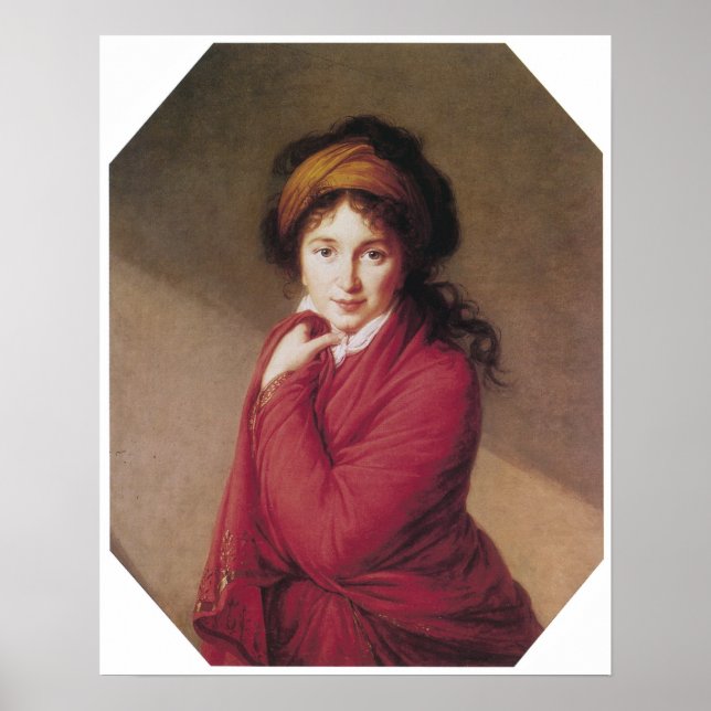 Portrait of Countess Golovin, Vigee-Lebrun Poster (Front)