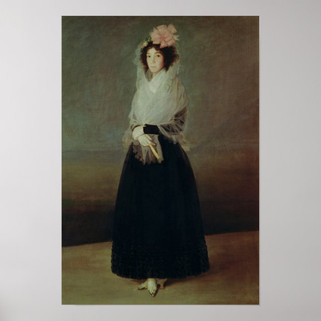 Portrait of Countess  Marquesa de la Solana Poster (Front)