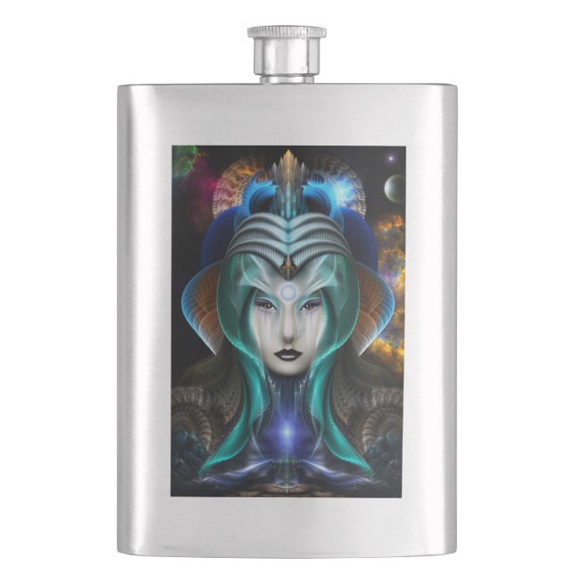 Portrait Of Cyiria Classic Flask (Front)