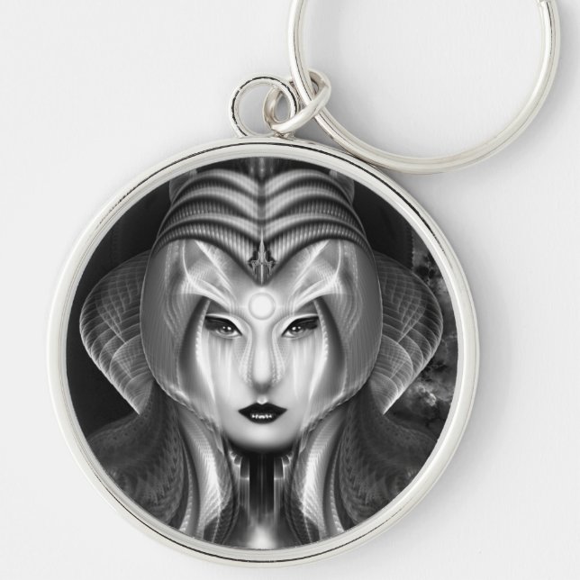 Portrait Of Cyiria Midnight Bright Keychain (Front)