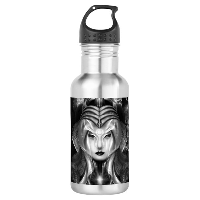 Portrait Of Cyiria Midnight Bright Water Bottle (Front)