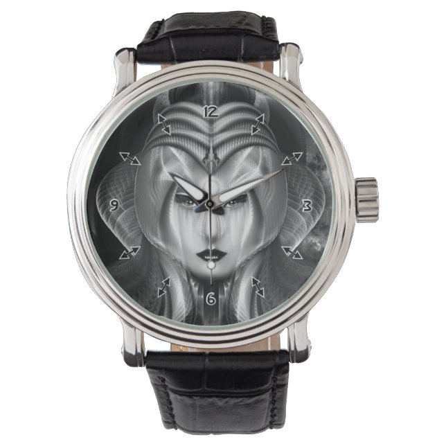 Portrait Of Cyiria Midnight Bright Wrist Watch (Front)