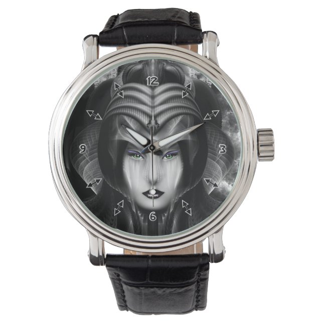 Portrait Of Cyiria Midnight Wrist Watch (Front)