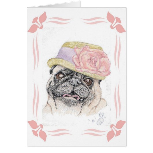 Portrait of Dandy in a Hat - art by Michelle Cards (Front)