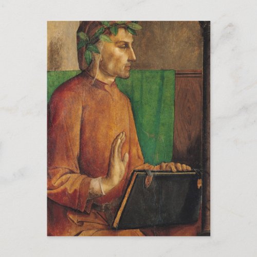 Portrait of Dante Alighieri  c1475 Postcard