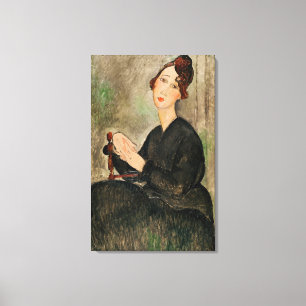 Portrait of Dedie Hayden, 1918 Canvas Print