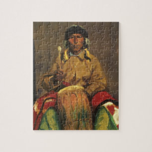 Portrait of Dieguito Roybal by Robert Henri Jigsaw Puzzle