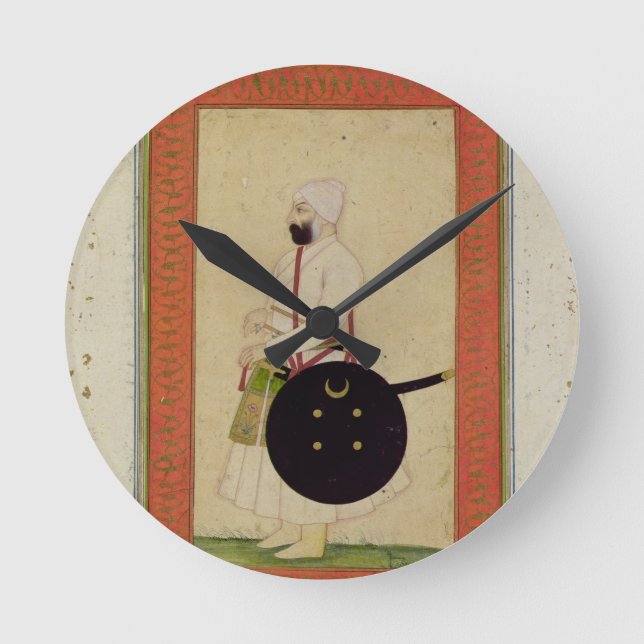 Portrait of Dilir Khan, c.1760, from the Large Cli Round Clock (Front)