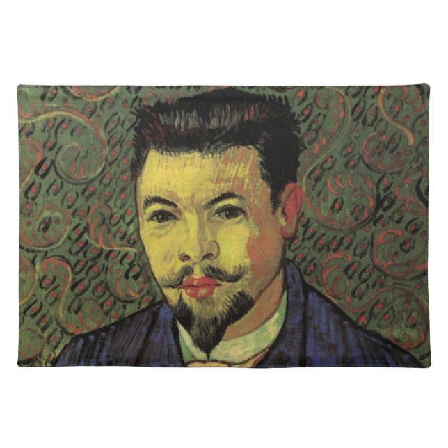 Portrait of Doctor Felix Rey by Vincent van Gogh Cloth Placemat (Front)