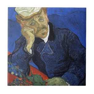 Portrait of Doctor Gachet by Van Gogh Tile