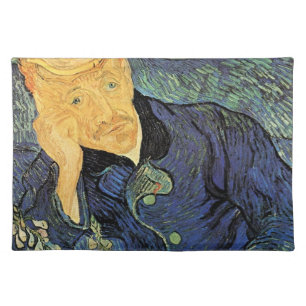 Portrait of Doctor Gachet by Vincent van Gogh Cloth Placemat