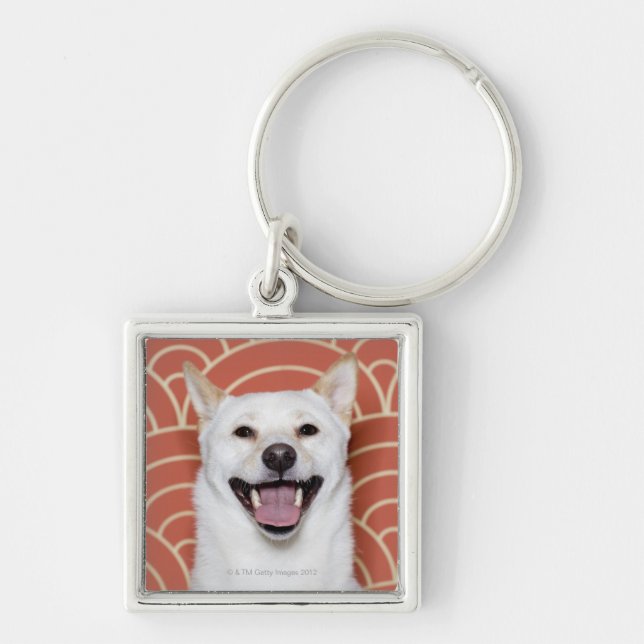Portrait of Dog 3 Keychain (Front)