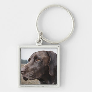 Portrait of Dog, Houston, Texas, USA Keychain