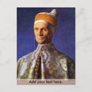 Portrait of Dogen Leonardo Loredan by Bellini Postcard