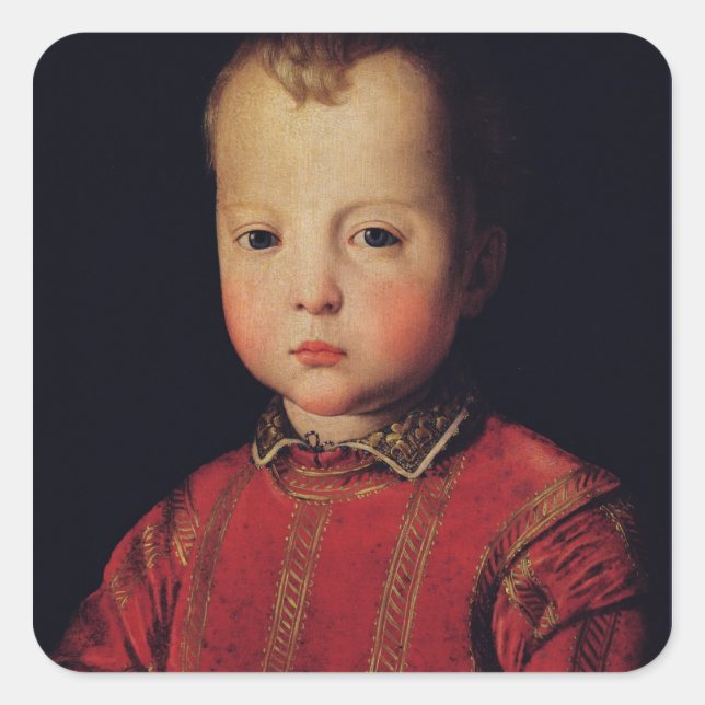 Portrait of Don Garcia Square Sticker (Front)